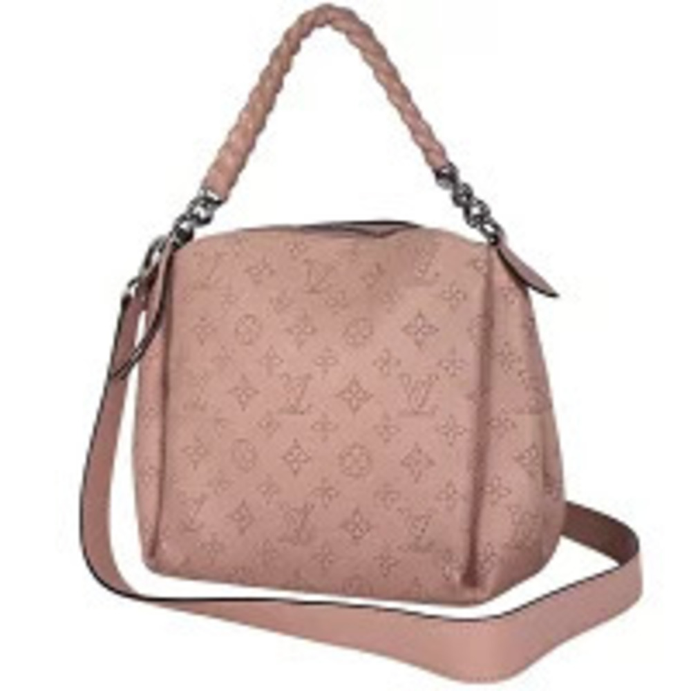 Louis Vuitton Babylon Chain Shoulder Bag Handbag Monogram Mahina Magnolia Pink